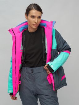 Горнолыжный костюм женский бирюзового цвета 02282Br - Chunmai фото 15