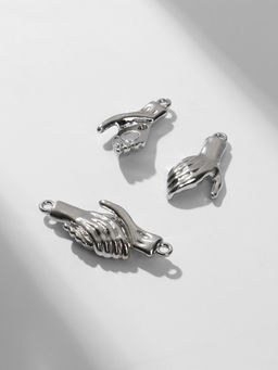 Замок магнитный Руки (набор 2 шт.), цвет серебро