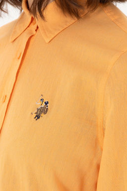 Kad_n Turuncu Uzun Kollu Basic G_mlek Sepette S_rpriz _ndirim - U.s. polo assn фото 7