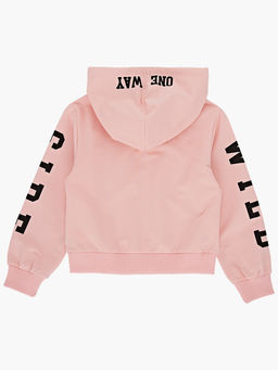 Толстовка с капюшоном с принтом UD 7427 св.розовый - Mini maxi фото 3
