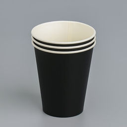 Цена за 50 шт. Стакан бумажный Черный 165 мл, диаметр 70 мм - Simaland фото 3
