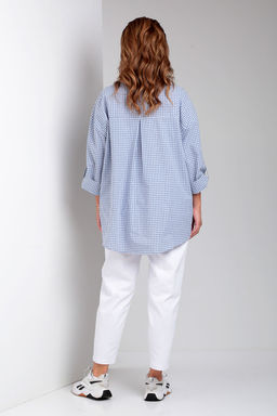 Костюм Liona Style 898 синяя клетка  фото 3
