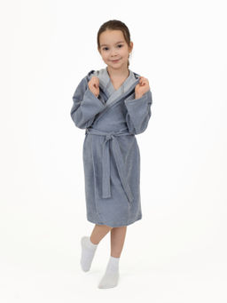 Халат детский серый