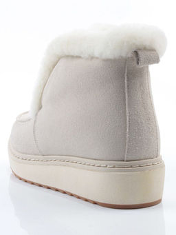 04-5603-9 MILK Ботинки зимние женские (натуральная кожа, 100% шерсть)