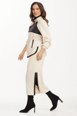 Костюм Magia mody 2499 молоко+ черный - Anelli фото 4