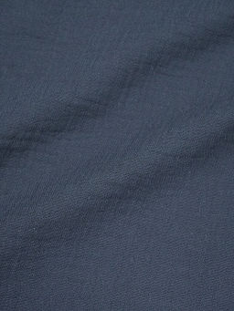 Муслин двухслойный с эффектом жатости, цв.Темный джинс, ш.1.4м, хлопок-100%, 110гр/м.кв