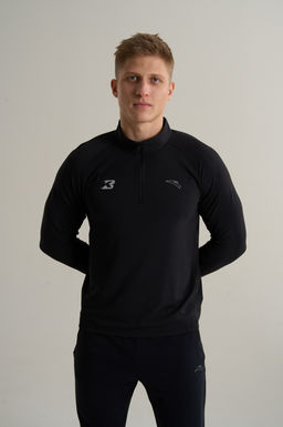 Лонгслив half-zip Черный ANTA RUNNING LS Tee
