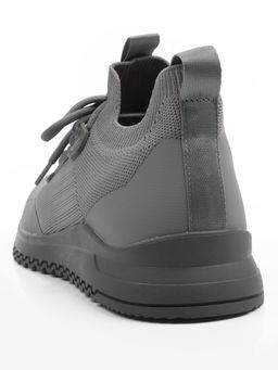 03-1000-4 GREY Кроссовки-носки мужские Снокеры (эластичный текстиль) - Фабричный китай фото 9