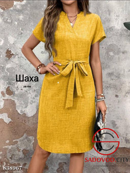 Платье женское с поясом