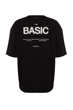 TRENDYOL MAN Gri Oversize Bisiklet Yaka Slogan Orme T-Shirt TMNSS23TS00263 - Trendyolmilla фото 13