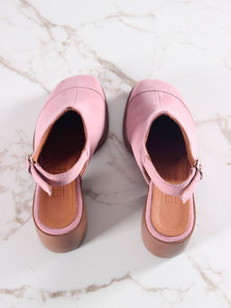 Босоножки 5133.23663br.Розовая замша+коричневый