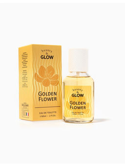 Туалетная вода женская Beauty&Glow Golden Flower, 60 мл, жасмин, слива, персик, ананас, роза, ландыш