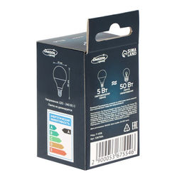 Цена за 3 шт. Лампа светодиодная Luazon Lighting, G45, 5 Вт, E14, 450 Лм, 4000 К, свечение нейтральное белое