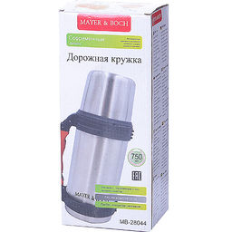 28044 Термос нерж.750мл мет/колба MB (х20) - Mayer&boch фото 4