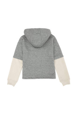 U. S. Polo Assn / Детский серый меланжевый свитшот с капюшоном - U.s. polo assn фото 2