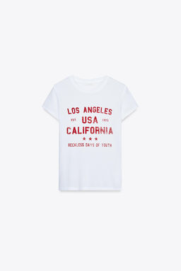 WASHED-EFFECT T-SHIRT - Zara фото 5