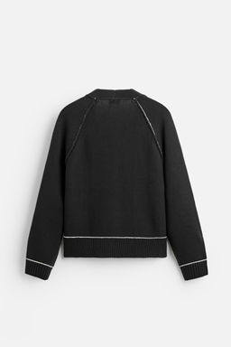 CONTRAST TRIM CARDIGAN - Zara фото 8