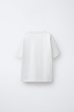 HEAVYWEIGHT EMBROIDERED SLOGAN T-SHIRT - Zara фото 6