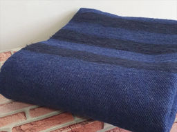 Одеяло п/шерсть 70% "А" 140*205 пл 400 цв темно-синий