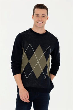 U. S. Polo Assn Мужской темно-синий свитер - U.s. polo assn фото 10