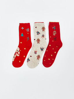 Y?lba?? Temal? K?z ?ocuk Soket ?orap 3l?