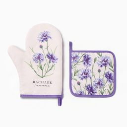 Набор кухонный Василек варежка-прихватка 20?27 см, прихватка 17?17 см 100% п/э
