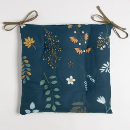 Сидушка на стул Доляна Twilight forest 42х42 см, 100% хлопок, рогожка 164 г/м2  фото 2