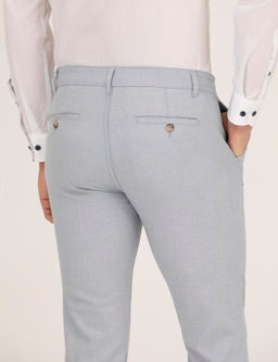 A__k Mavi Slim Fit Beli Lastikli Chino Pantolon - Pierre cardin фото 3