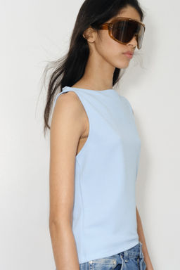 Boat-neck top - H&m фото 4