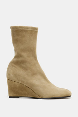 SUEDE WEDGE ANKLE BOOTS - Zara фото 2