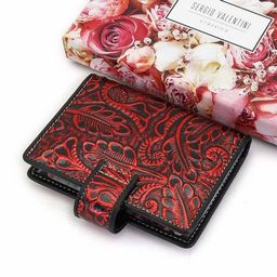 Женская кожаная визитница Sergio Valentini СВ 8147-010  фото 8