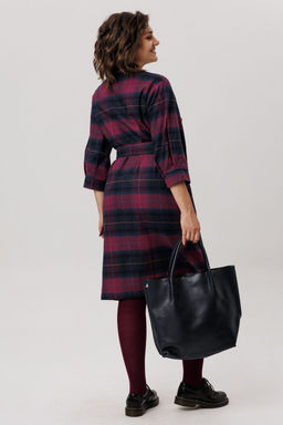 Платье ANELLI 1728 винная геометрия  фото 7