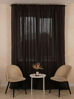 Штора гладкокраш. Белладонна тесьма п/лен 145*270 см. - Лен поволжья фото 3