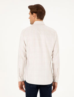 Bej Slim Fit Uzun Kollu G_mlek - Pierre cardin фото 5