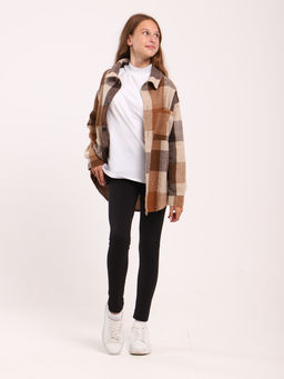 Рубашка Гранж коричневая клетка - Ладошки фото 11