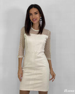 Платье Илана (молочный) - Nadi bordo фото 3