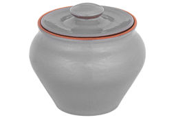 Набор 3-х горшков 600 мл 12,5*12,5*12 см "TerraCotta" с ухватом серый