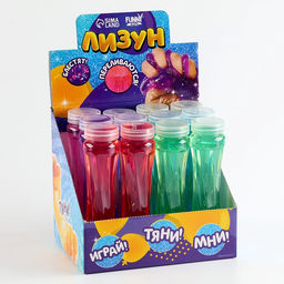 Цена за 12 шт. Лизун - слайм Блёстки, твёрдый, МИКС - Funny toys фото 4