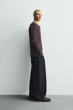 JEANS BALLOON FIT / Marino / Blanco - Zara фото 14