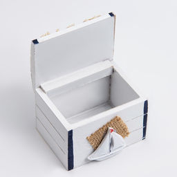Деревянная шкатулка для украшений «Море», 8×6×6 см