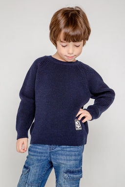 КВ 30123/ш/темно-синий джемпер д/мал яс
