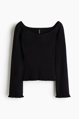 Top off-the-shoulder en punto de canal?
