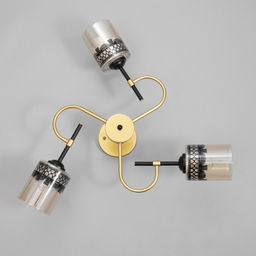 Люстра «Марси» 3хЕ27 40 Вт черно-золотой 50×50×27 см BayerLux
