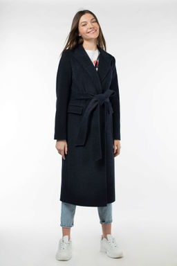 01-09621 Пальто женское демисезонное (пояс) - El podio фото 8