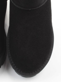 04-PAYH17-1Z BLACK Угги женские (натуральная замша, 100% шерсть)