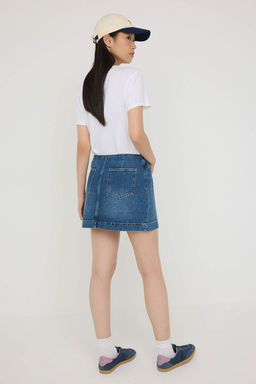 Teen Mavi Kemer Detayl? Mini Denim Etek TWOAW26ET00090