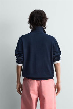 RELAXED FIT KNIT POLO SHIRT - Zara фото 11