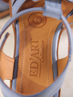 Босоножки 5035.23663bе. Вакса джинс+коричневый