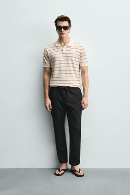 PANTAL?N CINTURA JOGGER CONFORT / Negro - Zara фото 10