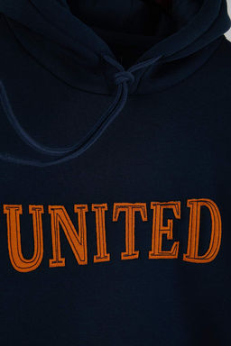 Lacivert Oversize/ Genis Kesim Aplike Nak?sl? Sweatshirt TMNAW26SW00056 - Trendyolmilla фото 2